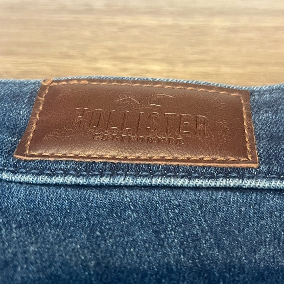 Dark Blue Denim Flared Denim Jeans - Picture 5 of 5